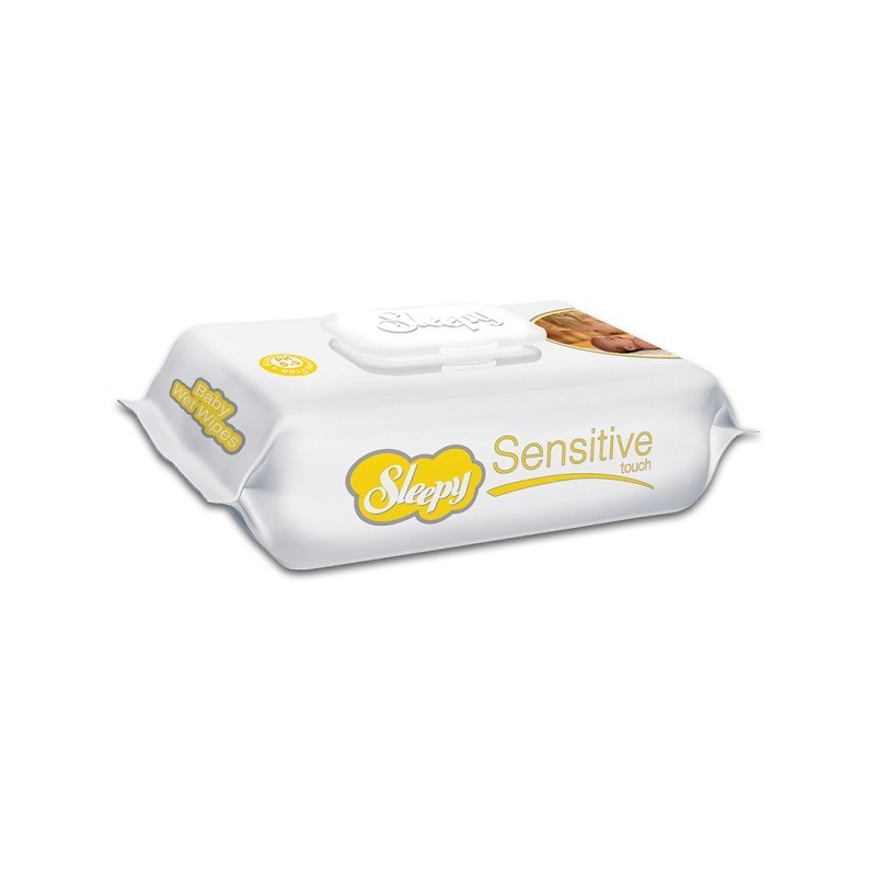 Servetele Umede Sleepy Sensitive Baby cu Capac 70 Bucati