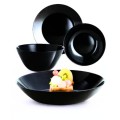 Serviciu de Masa Zelie Black, Luminarc, 19 Bucati