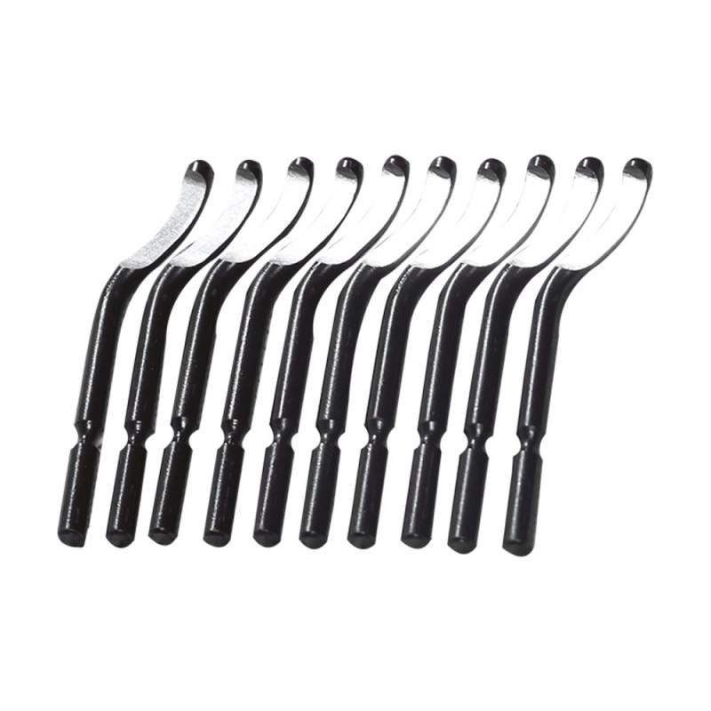 Set 10 de Lame de Schimb pentru Debavuratoare din Otel M2, Profesional, Harden