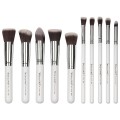 Set 10 Pensule Machiaj Profesionale SensoPRO Milano, Classy White + Cadou