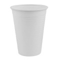 Set 10 x 100 Pahare din Plastic, 200 ml, Albe, OEM