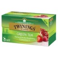 Set 10 x 25 Pliculete Ceai Verde cu Aroma de Rodie, Zmeura si Capsuni Twinings