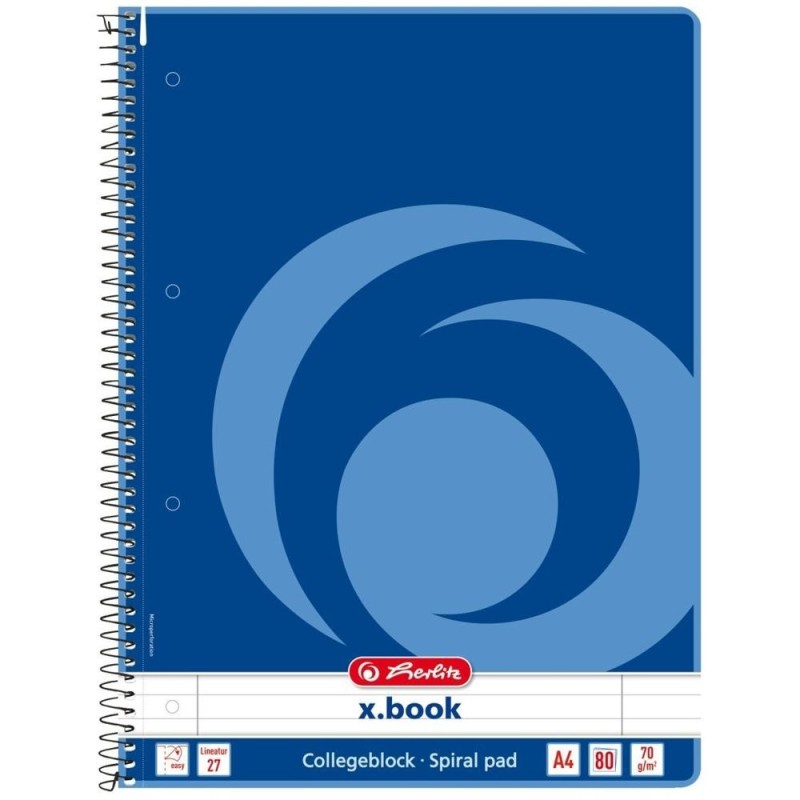 Set 10 x Caiet A4 cu Spira,70 g / mp, 80 File, Dictando