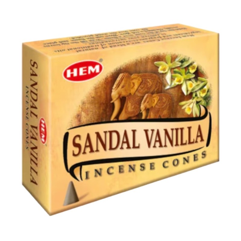 Set 10 x Conuri Parfumate, Santal si Vanilie