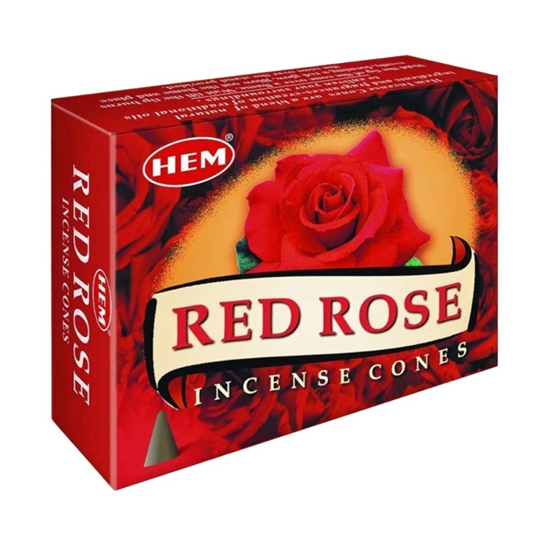 Set 10 x Conuri Parfumate, Trandafir Rosu