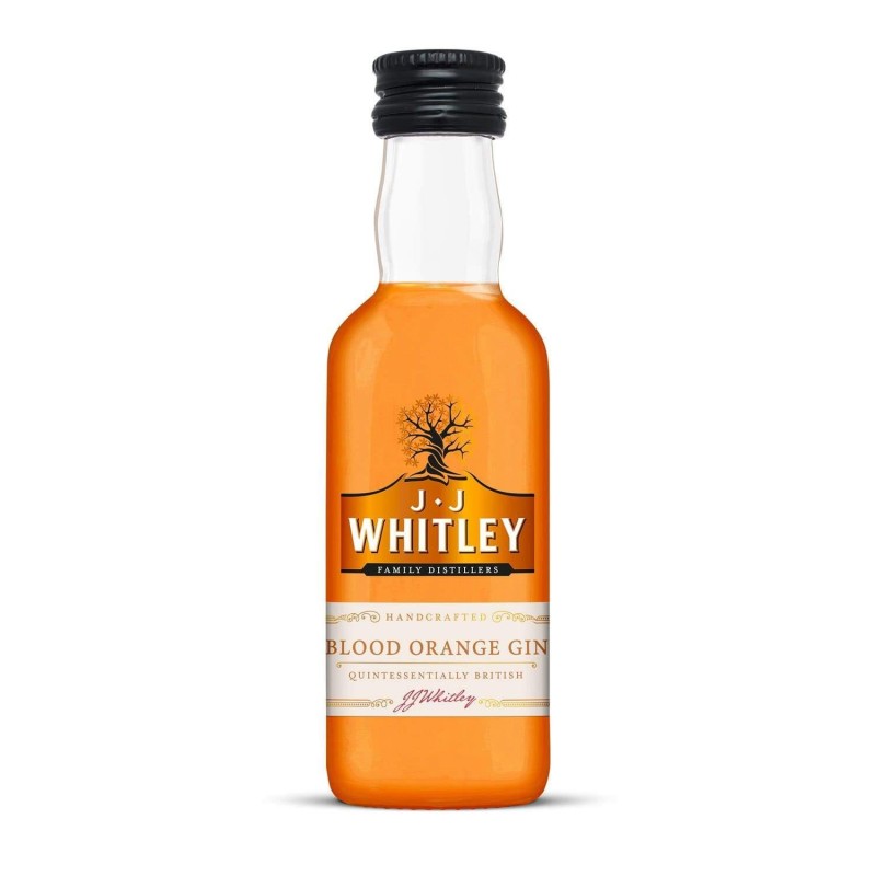Set 10 x Gin Jj Whitley, Blood Orange, 38.6% Alcool, Miniatura, 0.05 l