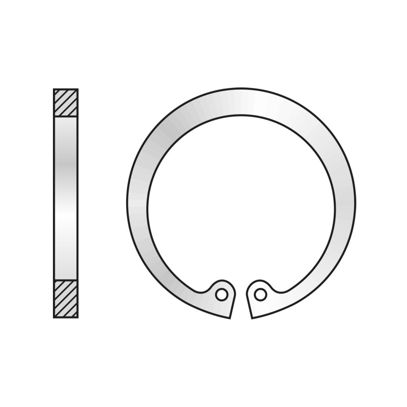 Set 10 x Inel Siguranta pentru Alezaje 472 Otel Fosfatat-D39