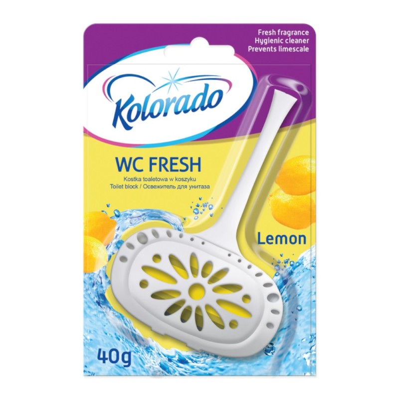 Set 10 x Odorizant WC cu Suport, Lemon, Kolorado, 40 g