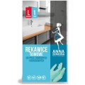 Set 10 x Pereche Manusi de Protectie Cauciucate Anna, Rezistente, Marimea L