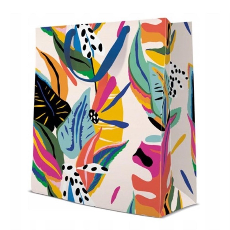 Set 10 x Pungi Cadou Mari, Colorful Exotic, 26.5 x 33.5 x 13 cm, Perfecto