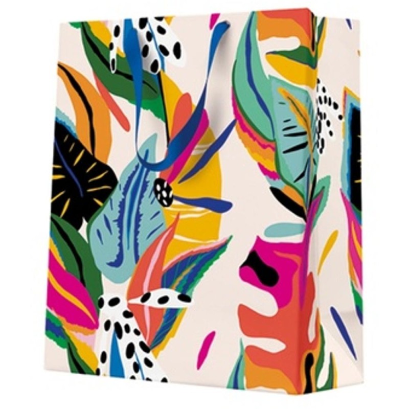 Set 10 x Pungi Cadou Medii, Colorful Exotic, 20 x 25 x 10 cm, Perfecto