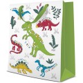 Set 10 x Pungi Cadou Medii, Dinosaur, 20 x 25 x 10 cm, Perfecto