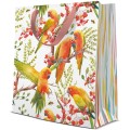 Set 10 x Pungi Cadou Medii, Exotic Birds, 20 x 25 x 10 cm, Perfecto