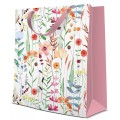 Set 10 x Pungi Cadou Medii, Watercolor Flowers, 20 x 25 x 10 cm, Perfecto