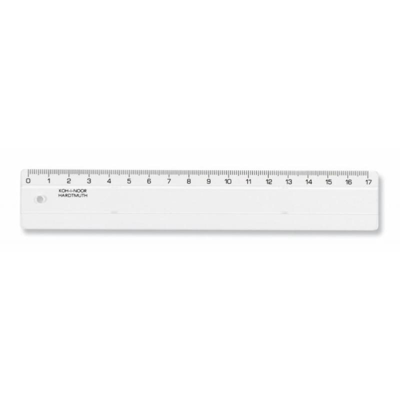 Set 10 x Rigla Plastic Transparent, 17 cm