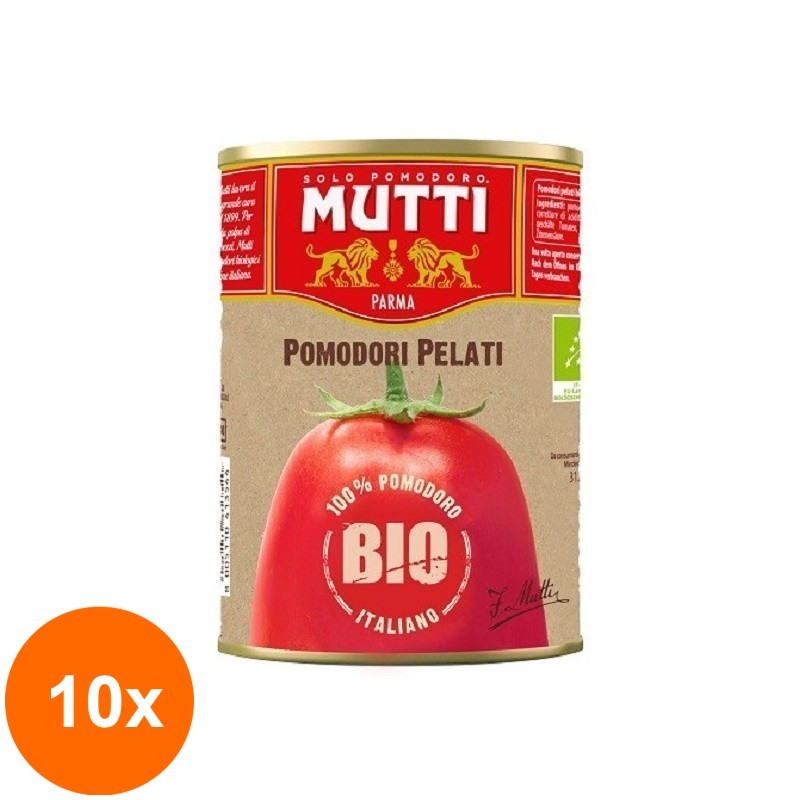 Set 10 x Rosii Decojite Bio, Mutti, 400 g