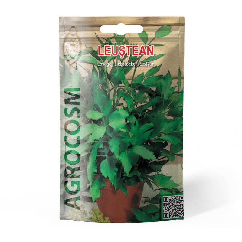 Set 10 x Seminte Leustean Commun, 50 Boabe, Agrocosm