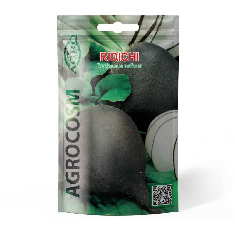 Set 10 x Seminte Ridichi Negre de Iarna, 500 Boabe, Agrocosm