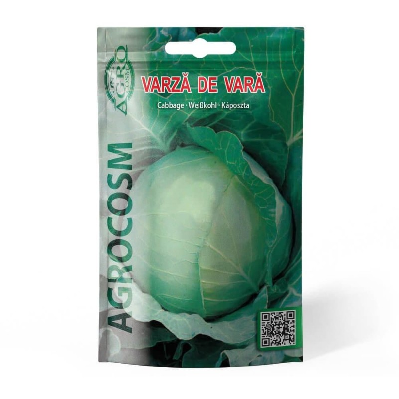 Set 10 x Seminte Varza de Vara Glory, 250 Boabe, Agrocosm