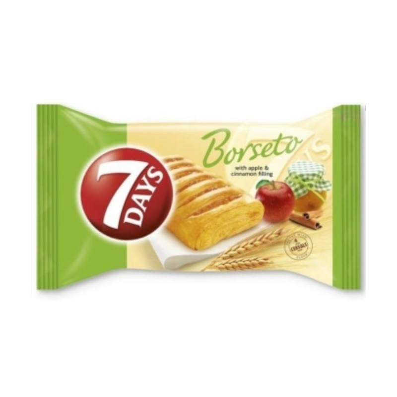 Set 10 x Strudel Borseto, 7 Days, cu Mere si Scortisoara, 80 g