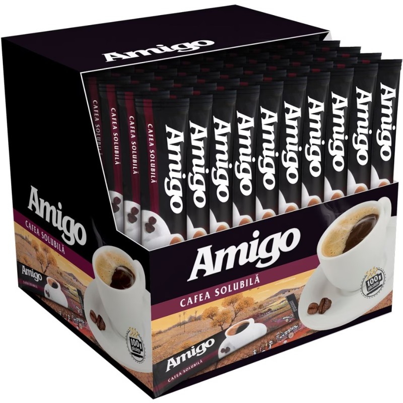 Set 100 x Cafea Solubila Amigo, 1.8 g