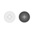 Set 100 x Capac Pentru Suruburi Pvc 70 Plastic-Negru