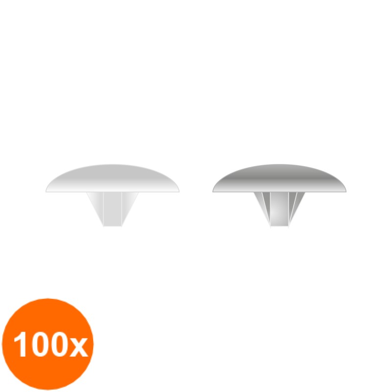 Set 100 x Capacele Pentru Suruburi Plastic Colorat-Pz3 Bej Inchis