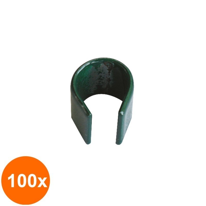 Set 100 x Clips Inadire Gard 12 x 1 mm, Vopsit RAL 6005