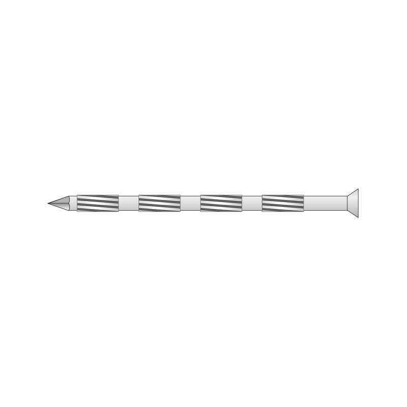 Set 100 x Cui pentru Beton 6.0x120- Tratat Termic Metalizat