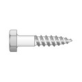 Set 100 x Holsurub Cap Hexagonal 571 Inox A2-8 X 80
