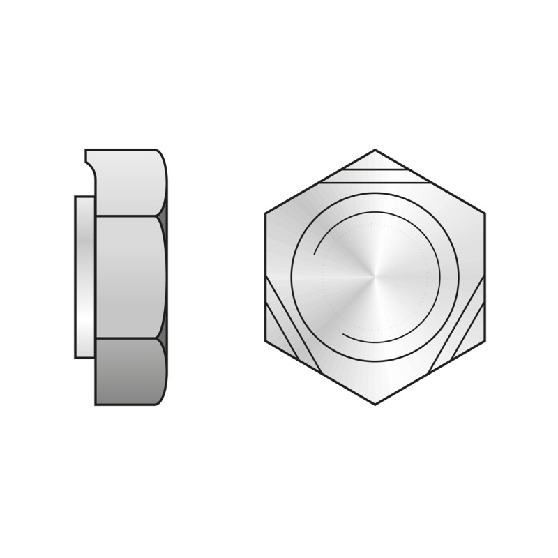 Set 100 x Piulita Hexagonala Pentru Sudare 929 Otel-M3