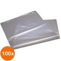 Set 100 x Sac Alimentar de Polietilena, 100 x 54 cm, Gri