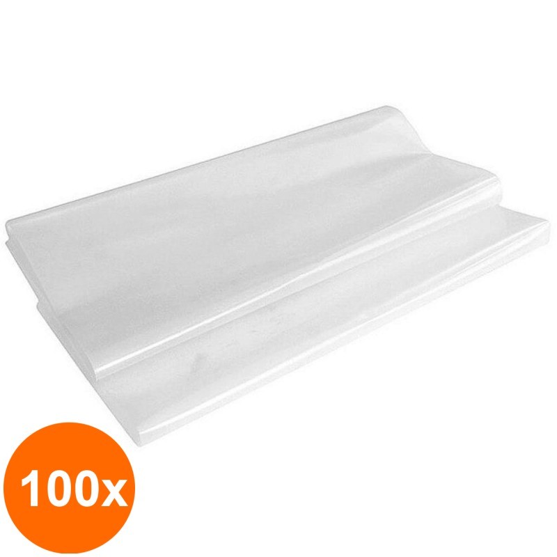 Set 100 x Sac Alimentar de Polietilena, 100 x 54 cm, Transparent