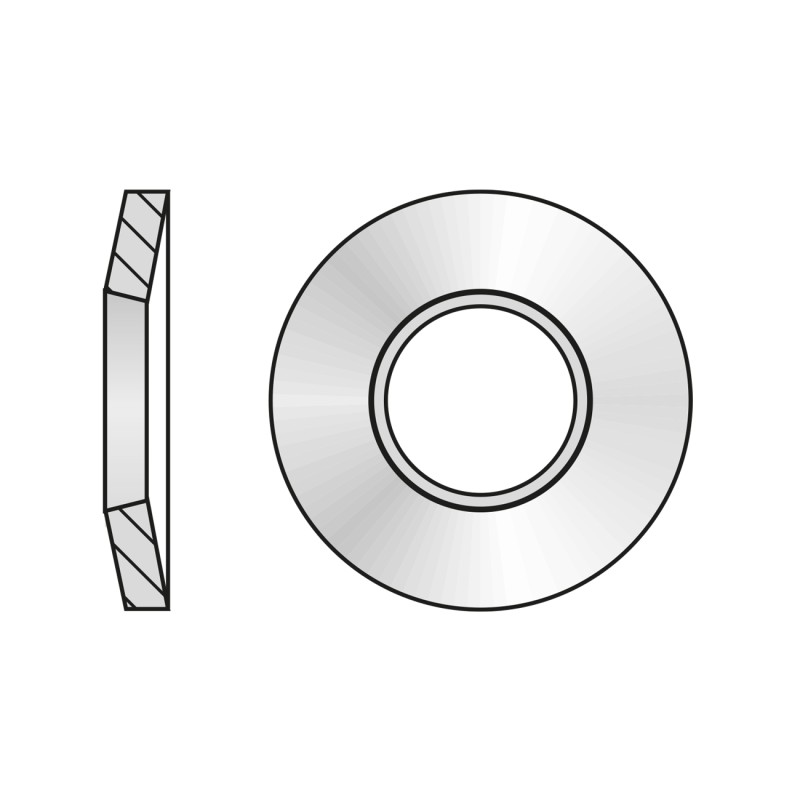Set 100 x Saiba Conica Arc 6796 Otel Zincat-M4 4.3 X 9 X 1.0