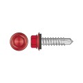 Set 100 x Surub Autoforant Cap Hex+saiba Epdm 14mm Otel Zincat-4.8 X 32 Ral 3002