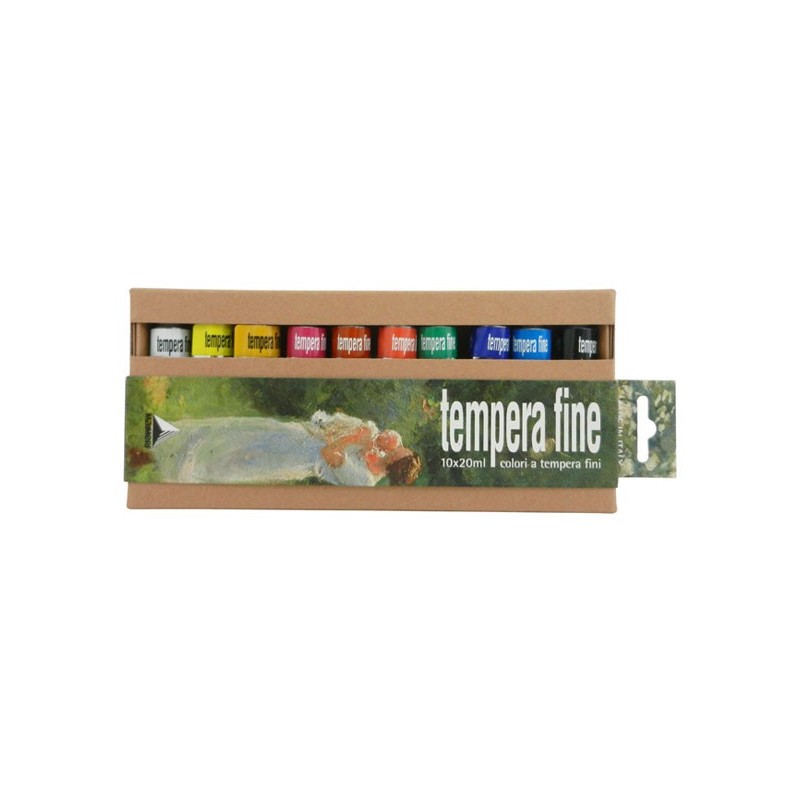 Set Culori Tempera Fine Maimeri, 10 Culori x 20 ml