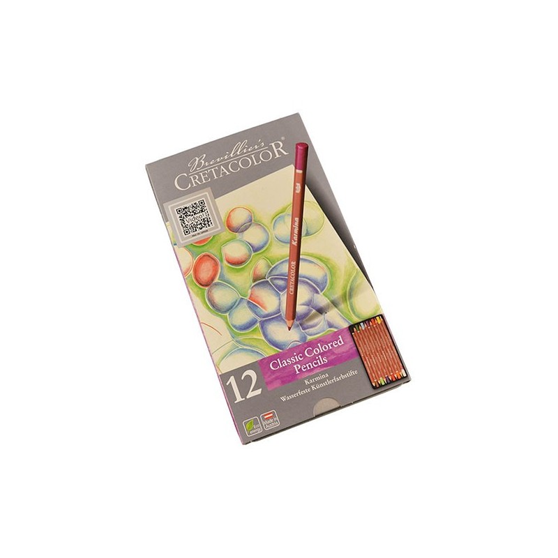Set 12 Creioane Colorate Karmina Cretacolor