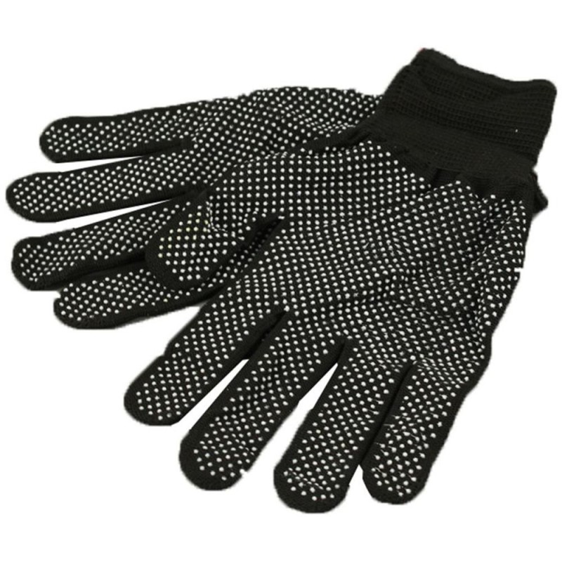 Set 12 x 12 Manusi de Protectie cu Buline din Cauciuc, Nr. 10