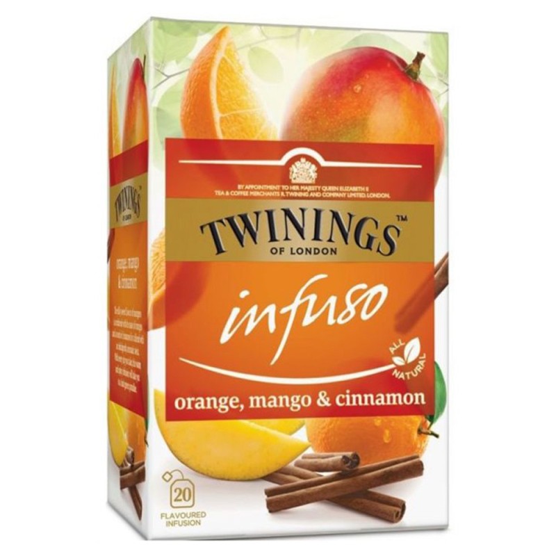 Set 12 x 20 Ceai Infuzie Portocala, Mango & Scortisoara Twinings