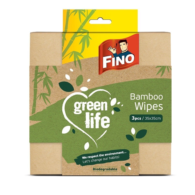 Set 12 x 3 Lavete Fino, Life Bambus