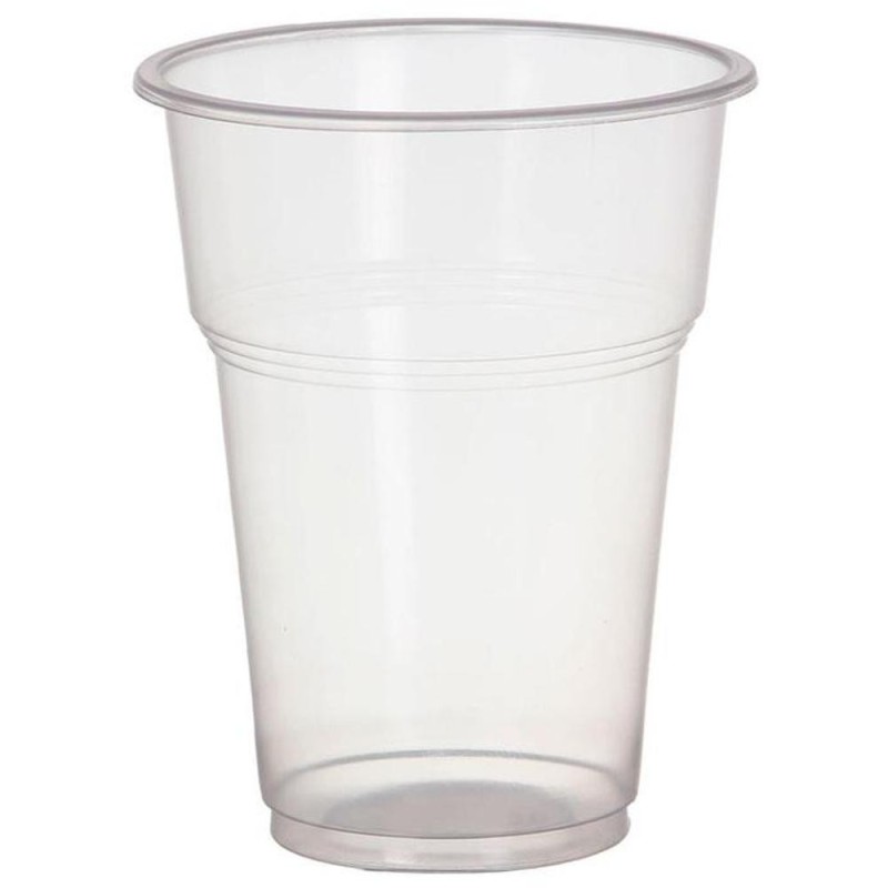 Set 12 x 50 Pahare din Plastic, 250 ml, Transparente, OEM