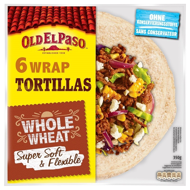 Set 12 x 6 Tortillas Lipie Faina Integrala Old El Paso