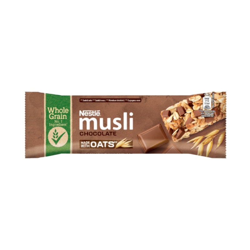 Set 12 x Baton de Cereale, Nestle, cu Ciocolata si Musli, 35 g