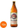 Set 12 x Bere Nefiltrata Hefe Weissbier Paulaner, 5.5 % Alcool, 0.5 l