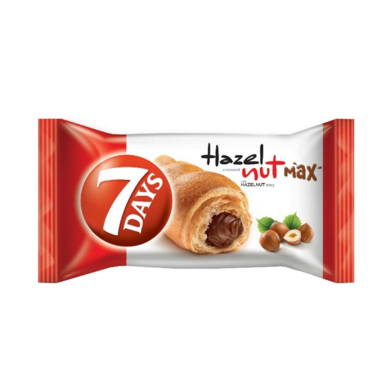 Set 12 x Croissant cu Crema de Alune, 7 Days Max, 80 g