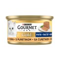 Set 12 x Hrana Umeda pentru Pisici, Purina, Gourmet Gold, Mousse de Curcan, 85 g