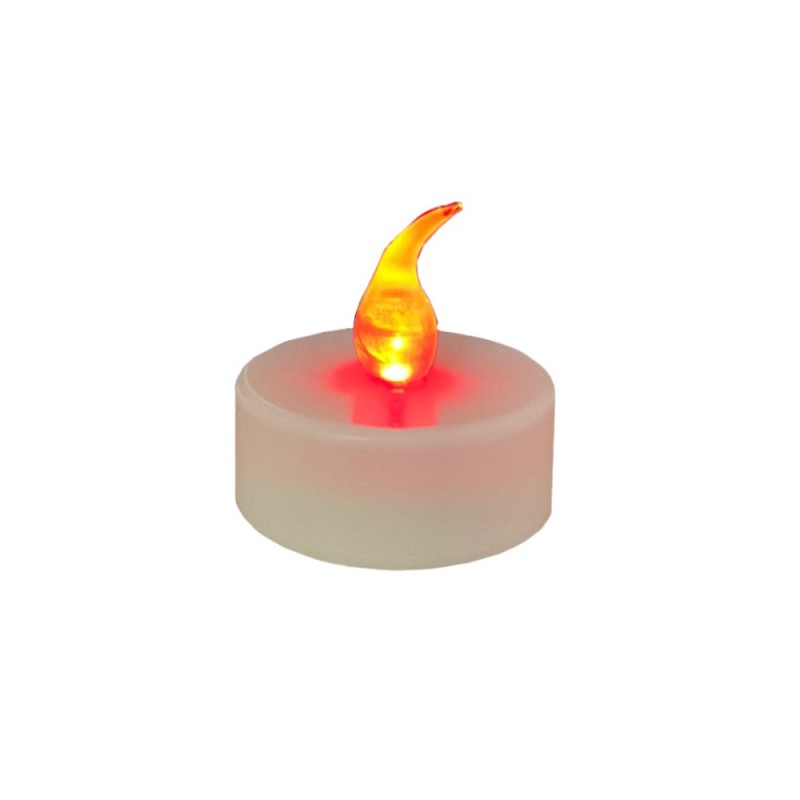 Set 12 x Lumanare Pastila, Electrica cu bec Rosu