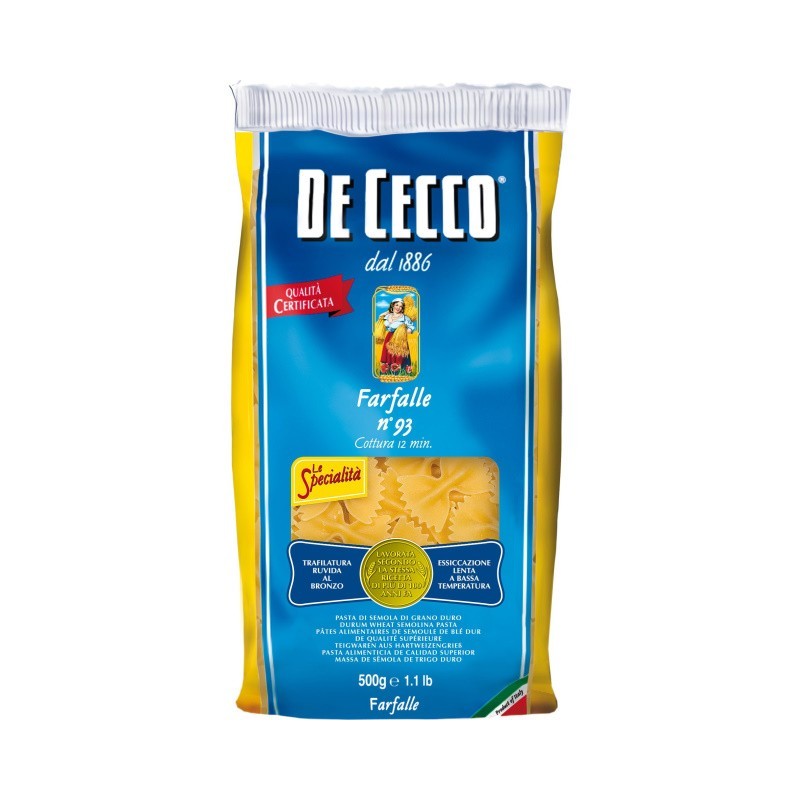 Set 12 x Paste Farfalle De Cecco, 500 g