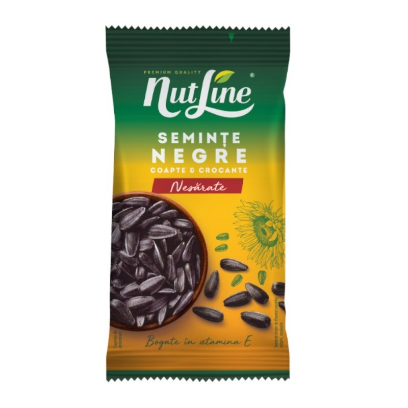 Set 12 x Seminte Negre de Floarea Soarelui, Nutline, fara Sare, 100 g
