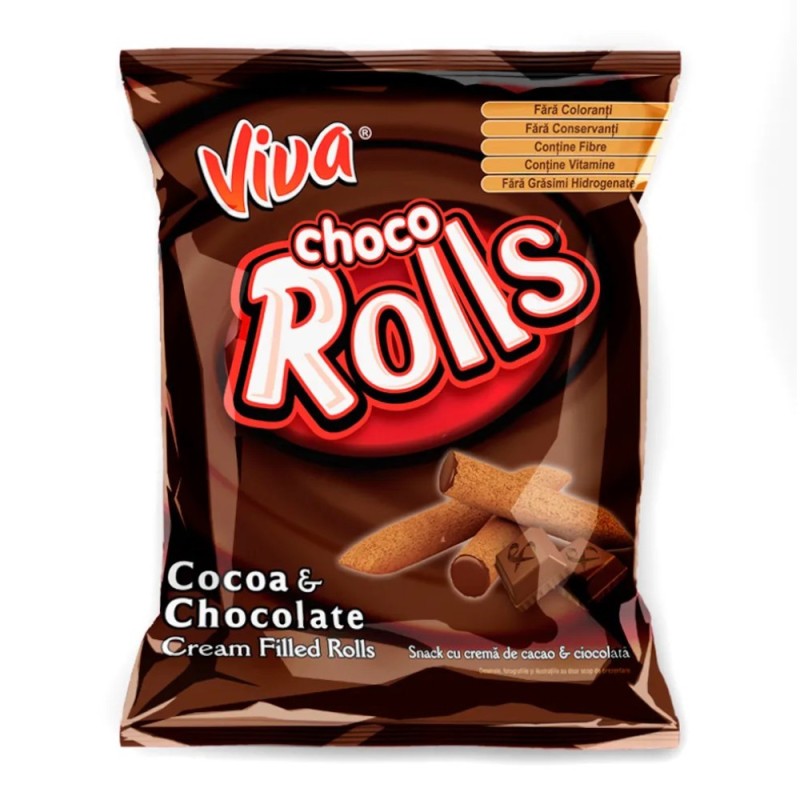 Set 12 x Snacksuri cu Crema de Ciocolata, Viva, 100 g